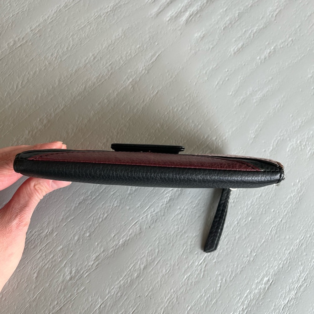 Fossil Logan Rfid Patchwork Leather Tab Clutch Wa… - image 6